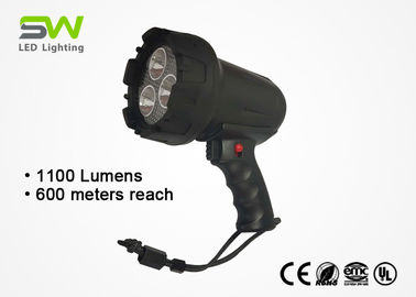 Projecteur rechargeable tenu dans la main de 1100 lumens LED avec le protecteur caoutchouté de lentille