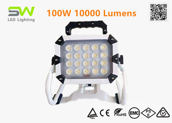 100W 10000 Lumens 18V Power Tool Battery Powered Work Light With Metal Stand