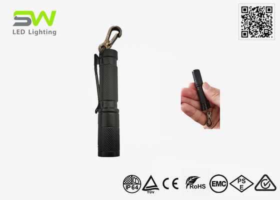 La plupart de l'impact poche EDC taille lampe de poche haute puissance 250 lumens avec porte-clés