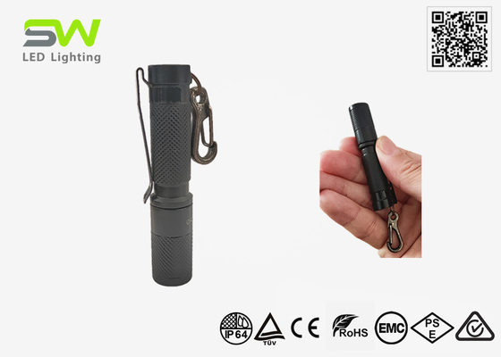 La plupart de l'impact poche EDC taille lampe de poche haute puissance 250 lumens avec porte-clés