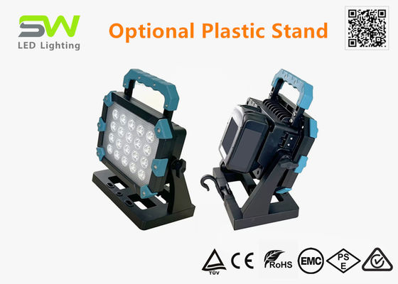 100W 10000 Lumens 18V Power Tool Battery Powered Work Light With Metal Stand