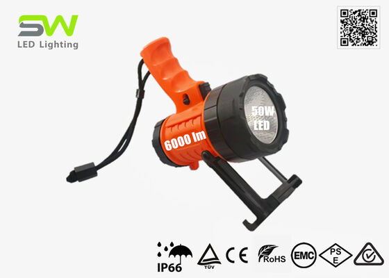 Compactez le projecteur rechargeable IP67 de 6000 lumens LED pour le site marin