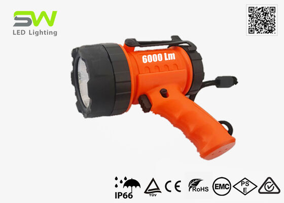 Compactez le projecteur rechargeable IP67 de 6000 lumens LED pour le site marin