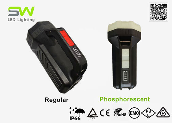 Projecteur de recherche portatif rechargeable à luminescence nocturne pour la lutte contre l'incendie et le sauvetage, étanche IP66